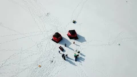 Adirondack Ice Fishing lodge photo